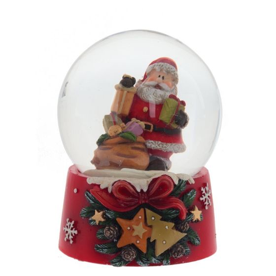 Фигурка декор в стекл шаре &quot;Дед Мороз &quot;, D6,5 см, L6,5 W6,5 H8 см, 2в.