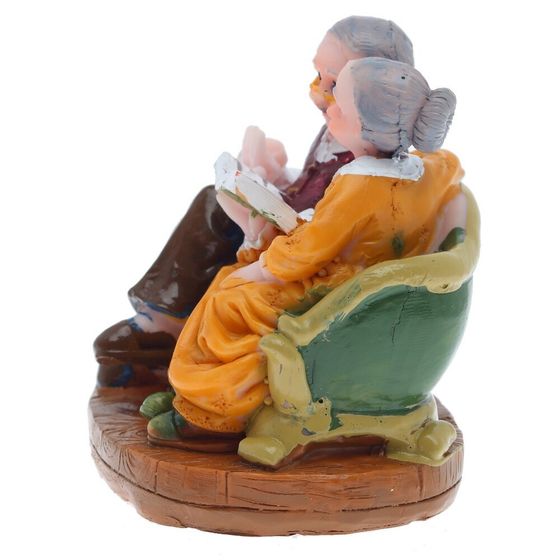 Фигурка декоративная &quot;Бабушка с дедушкой&quot;, L8 W6 H7 см, 2в.