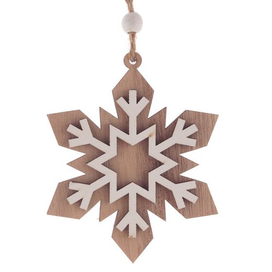 Украшение новогоднее &quot;Снежинка&quot;, 3в., L8 W1 H10,5 см, 3в.