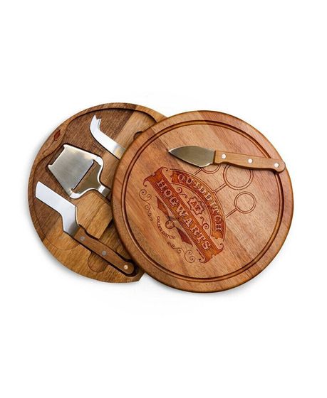 Harry Potter Quidditch Acacia Circo Cheese Cutting Board Tools Set, 5 Piece