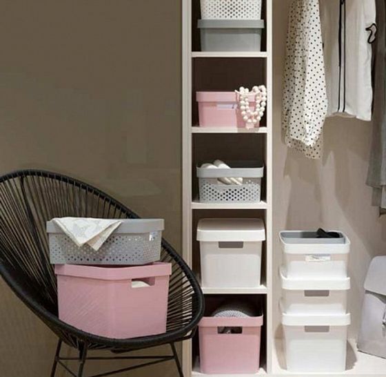 Коробка INFINITY с крышкой 4.5л серая