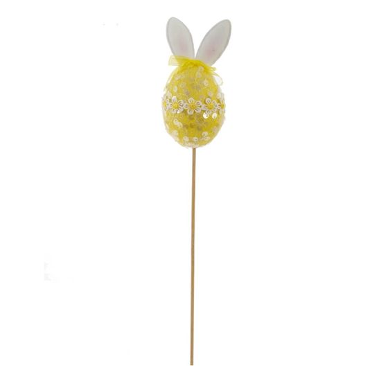 Изделие декоративное (вставка) "Яйцо" (блок 12шт) (6*6*11), L6 W6 H35 см, 3в.