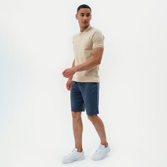 Футболка (поло) мужская MINAKU REGULAR FIT: цвет бежевый, р-р 42