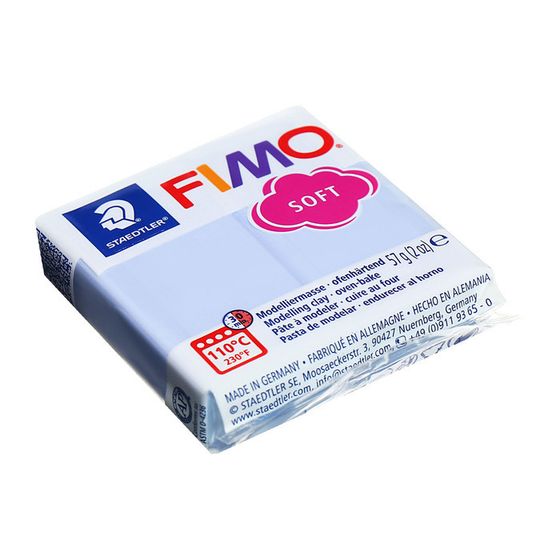 Пластика-полимерная глина запекаемая 57г FIMO soft синяя умиротворенность 8020-T31