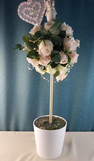 !09 Цветочная композиция "Молодожены"90 см.