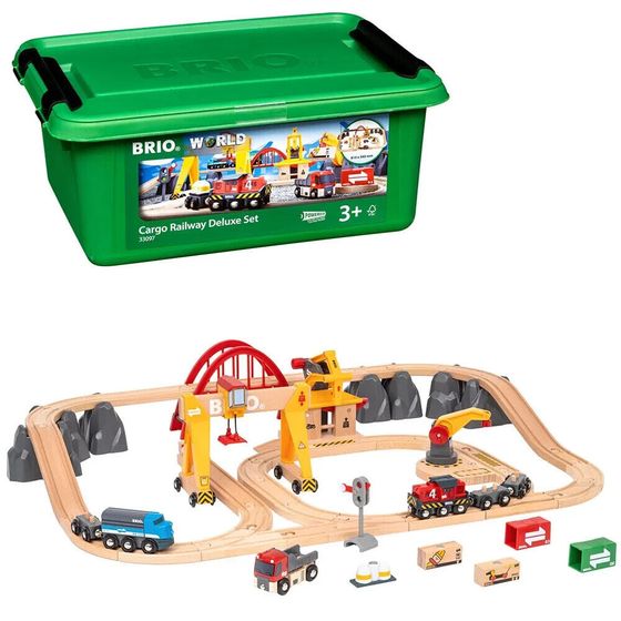 BRIO Cargo Railway Deluxe Set in Tub (33097)