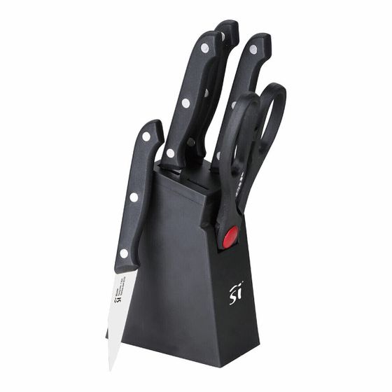 Кухонные ножи с подставкой San Ignacio SG-4181