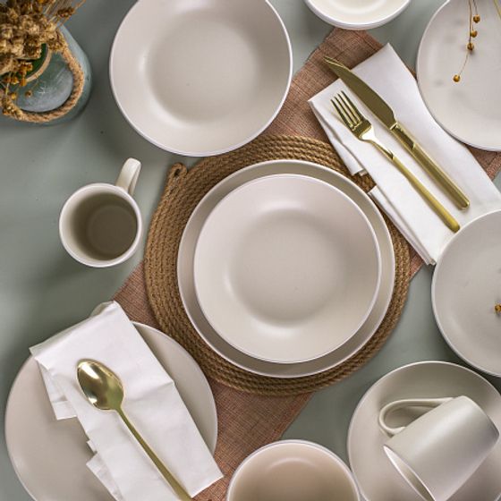 Тарелка обеденная SCANDY MILK 24см