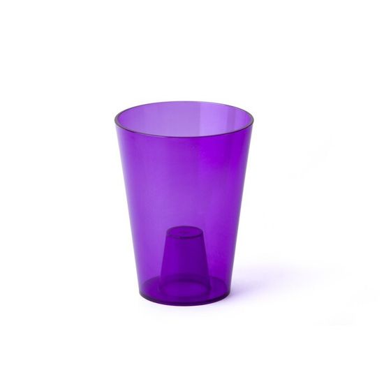 Горшок для орхидей, 1,2 л, 12,5 × 16,6 см, пластик, прозрачно-фиолетовый