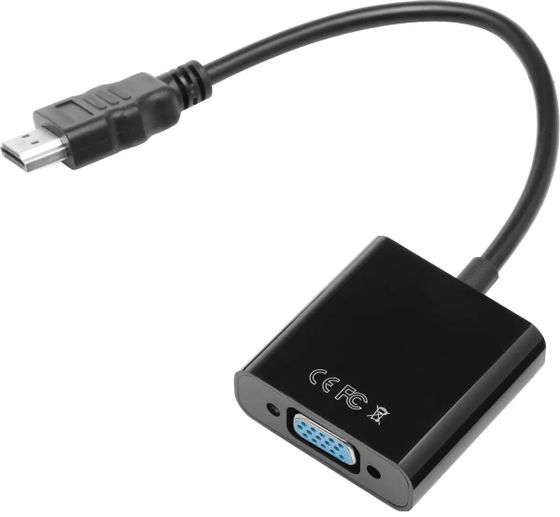 Переходник Premier HDMI(m)/VGA(f)/Jack 3.5(f) 0.15м белый (5-983)