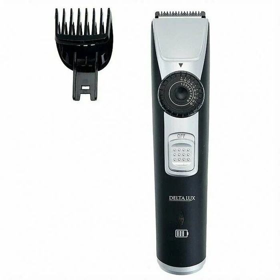 Машинка для стрижки Delta LUX DE-4208A аккум. (насадок 2шт) черный