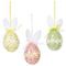 Изделие декоративное подвесное &quot;Яйцо&quot; (блок 12шт), L6 W6 H11 см, 3в.