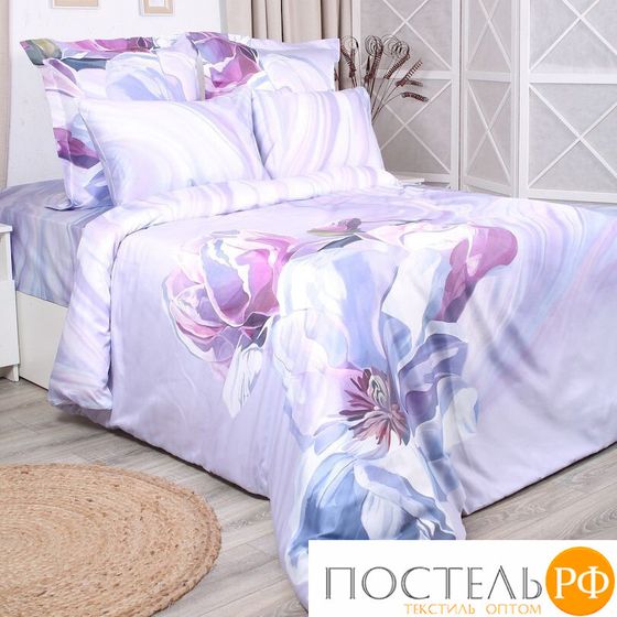 5861/9 КПБ евро SL Flower &quot;Magnolia&quot; н(2)70*70 н(2)50х70 сатин