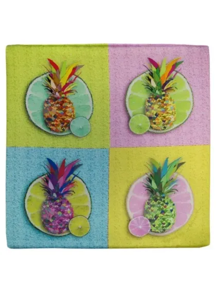 !09 Сидушка на стул "Ананас" 40*40 см., /наполнитель - поролон/