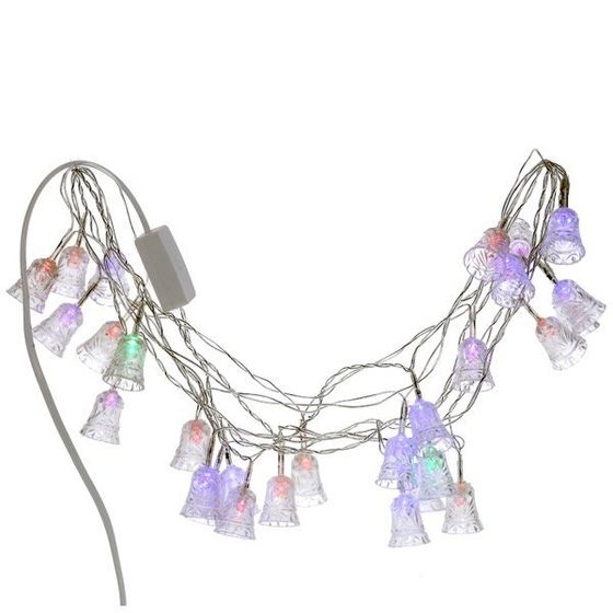 Электрогирлянда &quot;Колокольчики&quot; разноцветная, L470 W2,5 H3,5 см