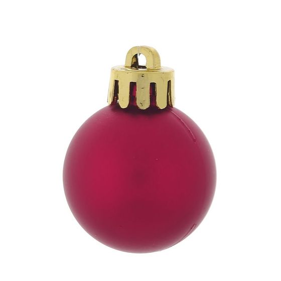 Набор из 12шт Украшение новогоднее Шар &quot;Красная роза&quot;, D 4 см, L9,5 W9,5 H10,5 см