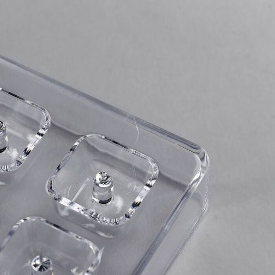 !09 Форма для шоколада и конфет «Пончик в форме квадрата», 21 ячейка, 33×16,2 см