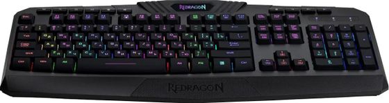 Клавиатура Redragon Harpe 2.4G LED игровая беспров. черный  (78121)