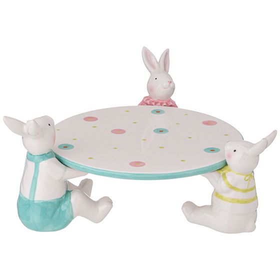 БЛЮДО ДЛЯ ТОРТА КОЛЛЕКЦИЯ &quot;BRIGHT RABBITS&quot; 22,5Х22Х12 СМ