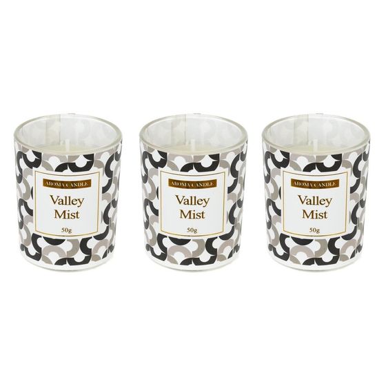 Набор из 3-х свечей ароматических, D 4.5 см, L20,5 W10 H5,5 см