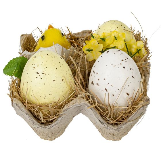 Изделие декоративное "Пасхальная композиция", L10 W10 H7,5 см