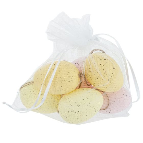 Набор из 6-ти изделий декоративных подвесных "Яйцо" (3,5*5,5), L13 W4 H17 см