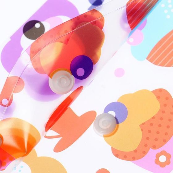 !Папка-конверт на кнопке - 4 штуки, А4, 160 мкм, МИКС