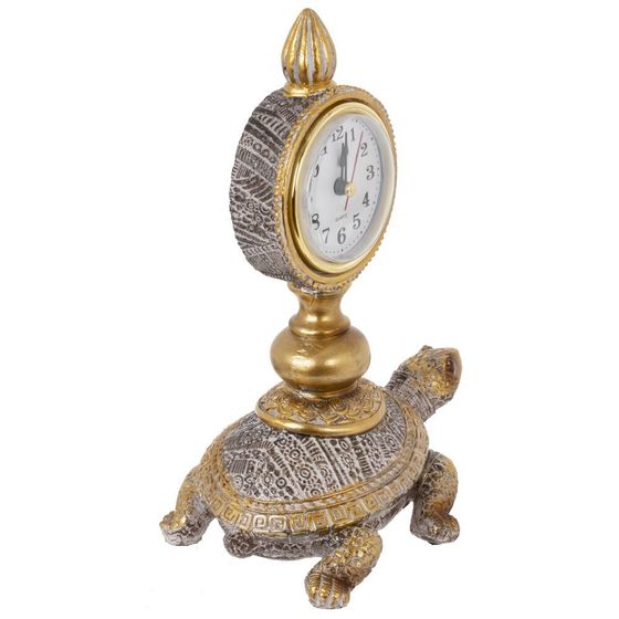 Часы настольные декоративные &quot;Черепаха&quot;, Д15 Ш10 В20,5 см
