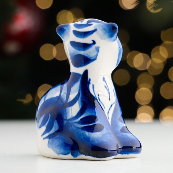 !09 Сувенир &quot;Тигр Лидер&quot;, одноцветный, 8,8 см.