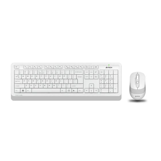 Клавиатура+мышь A4Tech Fstyler FG1010 беспроводной белый/серый