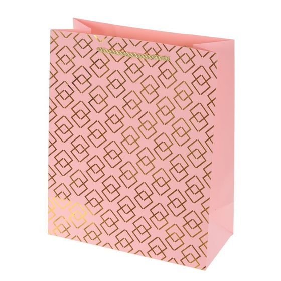 Пакет подарочный (бумага 210г/м2, блок микс 12шт), L26 W12 H32 см, 4в.