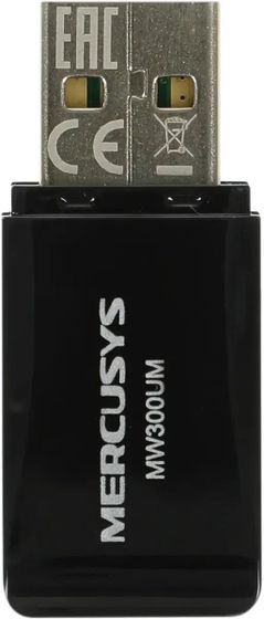 Сетевой адаптер Wi-Fi Mercusys MW300UM N300 USB 2.0