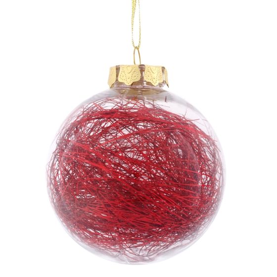 Набор из 12шт Украшение новогоднее &quot;Шар&quot;, D 8 см, L35 W27 H9 см