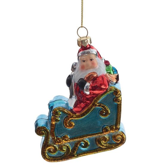 Украшение новогоднее &quot;Дед Мороз&quot;, L8,5 W3,5 H12 см, 3в.