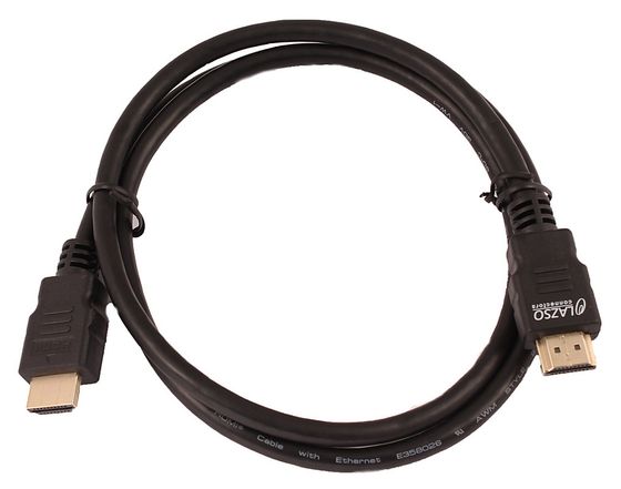 Кабель аудио-видео Lazso WH-111 HDMI (m)/HDMI (m) 1м. Позолоченные контакты черный (WH-111(1M))