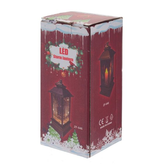 Изделие декоративное &quot;Фонарь&quot; с подсветкой (3хАG13), L5,5 W6 H13,5 см, 4в.