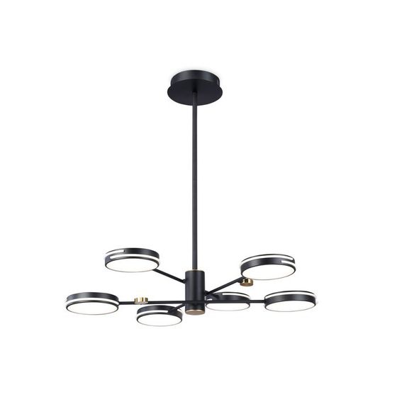 Светильник светодиодный подвесной Ambrella light, LineTech, FL51639, 6хLED, 50 Вт, 3750Lum, 3000-6400К, цвет чёрный, золото