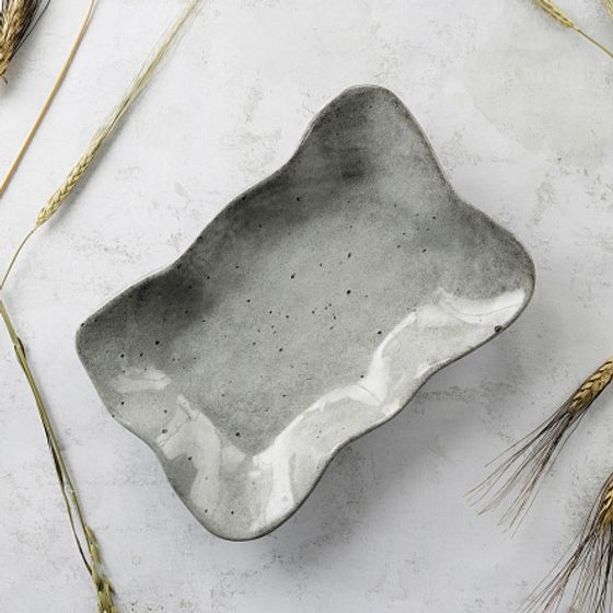 Блюдо овальное STONE DARK 26см