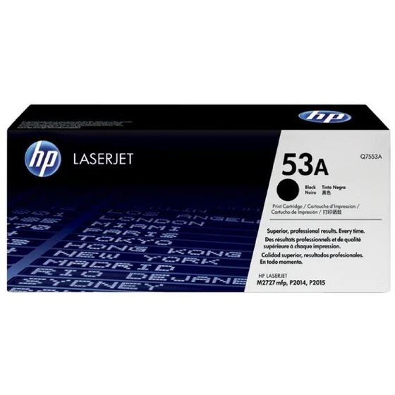 Тонер Картридж HP 53A Q7553A черный для HP LJ P2015 (3000стр.)