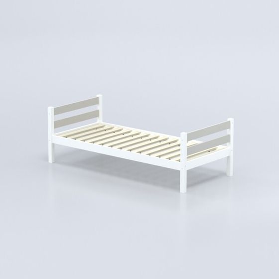 Кровать «Савушка»-01, 1-ярусная, цвет серый, 90х200