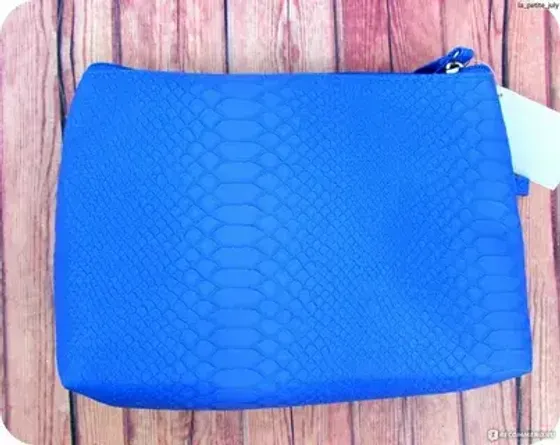 !09 Косметичка "Питон " 12x8 см. цвет синий