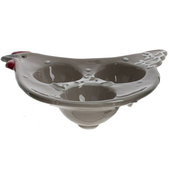 Тарелка для 3-х яиц, L15 W16 H3 см