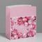 !09 Пакет-коробка (набор 2 штуки) «Розовые шары», 23 × 18 × 11 см.