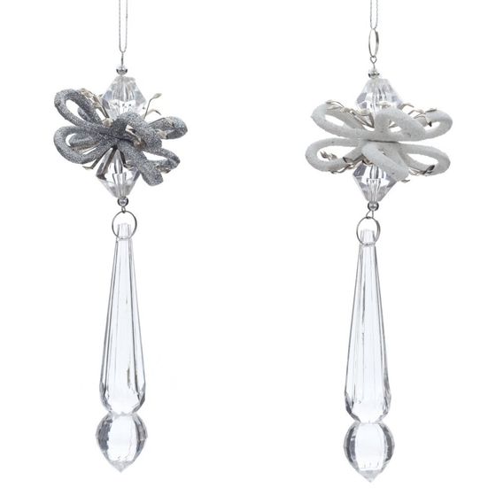 Украшение новогоднее &quot;Бант&quot;, L5 W5,5 H16,5 см, 2в.