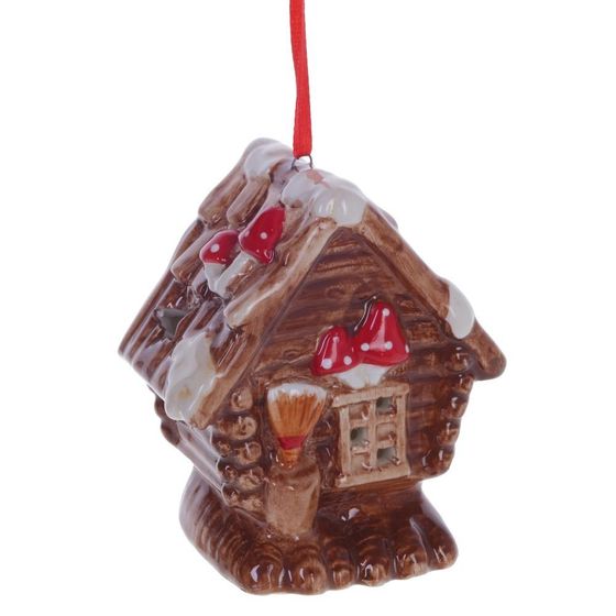 Украшение новогоднее &quot;Избушка&quot; с подсветкой , L7 W5 H8 см, (2хLR44), 3в.