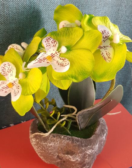 !09 Композиция цветочная L18 W18 H23 см.