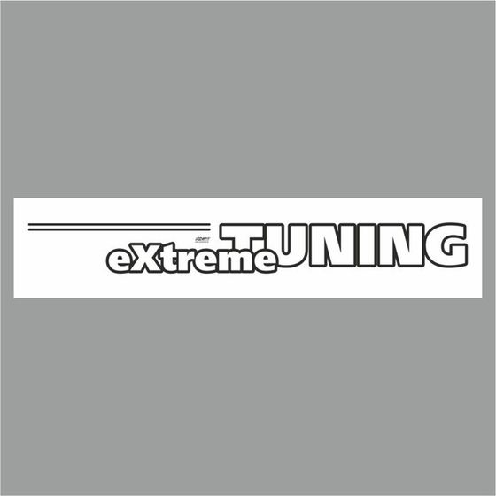 Полоса на лобовое стекло &quot;Extreme TUNING&quot;, белая, 1300 х 170 мм