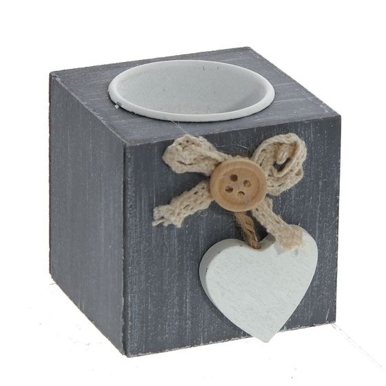 Подсвечник, L6 W6 H6 см, 3в.