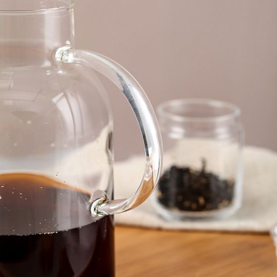 Чайник заварочный PURE 2200мл с бамбуковой крышкой