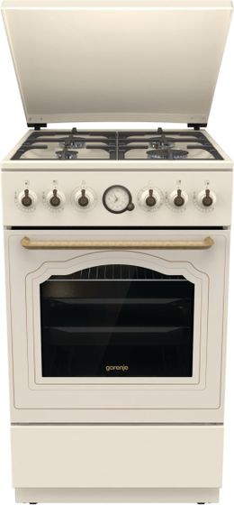 Плита газовая Gorenje GGI5BCLI бежевый (металлическая крышка) реш.чугун